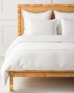 Serena & Lily Danbury Linen Duvet Cover- KING FOG + King shams Matching Set $800 - Bild 1 von 7