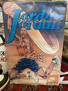 Nike air Michael jordan 1 Advertising Store AD Poster Original Vintag.Just Do It - Picture 1 of 5