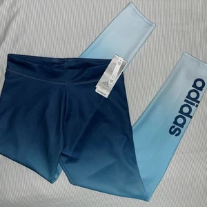 ADIDAS LEGGINGS BAMBINA XL(16) AEROREADY BLIS BLU NUOVI CON ETICHETTE - Foto 1 di 11