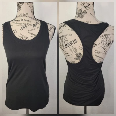 Vuori 女式 Lux Performance Racerback 背心上衣 M 码黑色 — 第 1/4 张图片