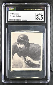 1948 Bowman #54 John Sanchez Washington Redskins - Rookie - SP - CSG 3.5 VG+ - Bild 1 von 2