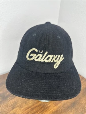 Los Angeles LA Galaxy Mitchell & Ness Snapback Gorra MLS Fútbol Script Lana Foto 1 de 4