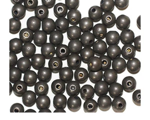 5mm Round Gunmetal Gray Metalized Metallic Beads - Picture 1 of 3