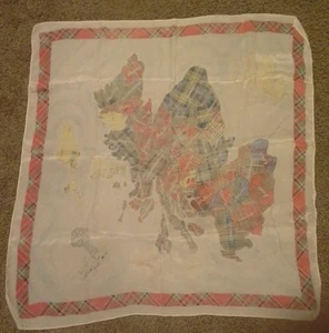 Red White Plaid Country Design Scarf - Picture 1 of 7
