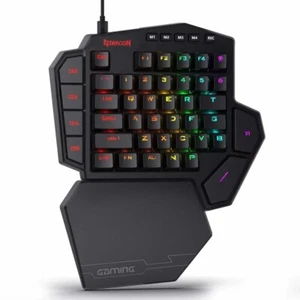 Redragon K585 DITI One-Handed RGB Mechanical Gaming Keyboard,Wrist Rest 42 Keys - Picture 1 of 14