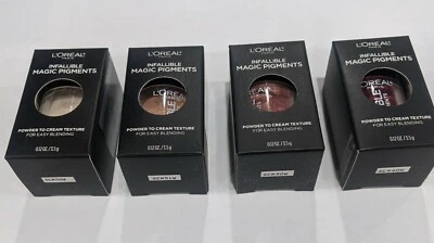 L'Oréal Infallible Magic Pigments Assorted Lot Of 4 - Image 1 of 2