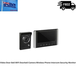 Video Door Bell WiFi Doorbell Camera Wireless Phone Intercom Security Monitor - Picture 1 of 8