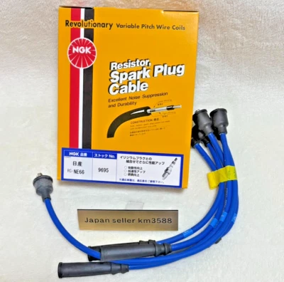 Cables de bujía de registro Datsun 1200 NGK (para Nissan B110 B210 B310 A12 A15) JP Foto 1 de 4