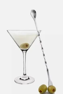 True Cocktail Spoon and Garnish Fork olive drink - Picture 1 of 1