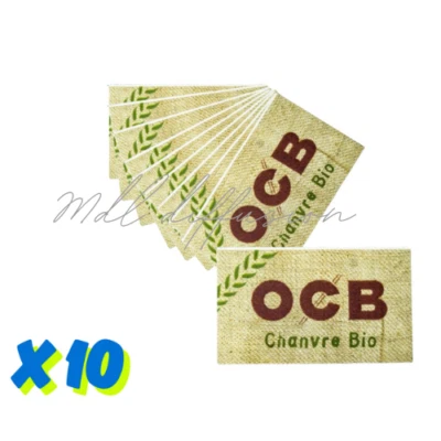 Feuille à rouler OCB x 10 chanvre bio
