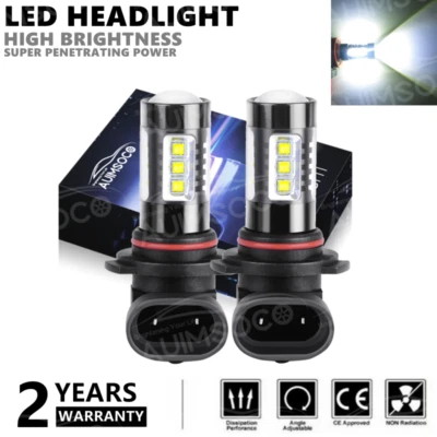 For 2003 2004 2005 2006 GMC Sierra 1500 2500HD 3500 - 6000K LED Fog Lights Bulbs - Image 1 of 4