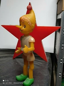 VINTAGE PINOCCHIO BURATINO PLASTIC DOLL TOY FAMOUS RUSSIAN CHARACTER SOVIET CCCP - Picture 1 of 12