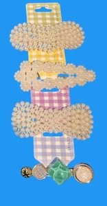 Kunstperlen Perlen 3" Haarspange Haarschmuck Posten 4 insgesamt neu - Bild 1 von 8