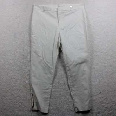Calvin Klein Women's Ankle Pants Size 14 Solid White - Image 1 of 4