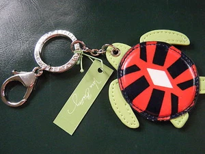 VERA BRADLEY Seashore TURTLE Key Chain SUN VALLEY Retired, New, Purse Charm - Picture 1 of 2