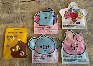 5 PACKS The Creme Shop Sheet Mask PRINTED ESSENCE MASK SMOOTH, GLOWY , FLAWLESS - Picture 1 of 4