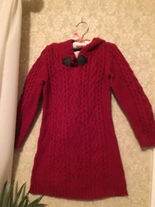 Girl's sweater size M-5/6 burgundy fits Masterpiece dolls/Himstedt - Picture 1 of 4