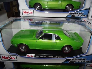 Maisto 1/18 1968 chevrolet camaro z/28 green NIB - Picture 1 of 1