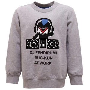 2390V felpa bimbo FENDI grigio grey sweatshirt cotton kid - Picture 1 of 4