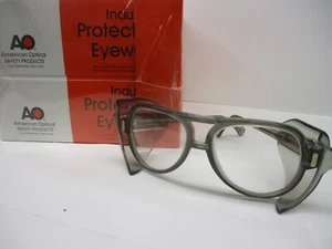 10 Pair Lot American Optical Pilot Shape Vintage Frame Slate Gray Clear AO NOS - Picture 1 of 9