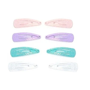 8 mini pinzas para el cabello de metal con mezcla de brillo pastel a presión Bendies para dormir. 3 cm (1,2") - Imagen 1 de 3