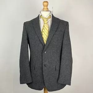 Marks and Spencer Moon Tweed Blazer Sakko Herren 40R Dunkelgrau Country Sport - Bild 1 von 16