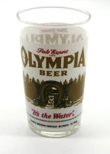 Vintage Olympia Beer Glass Advertising Promo Tumbler - Picture 1 of 3