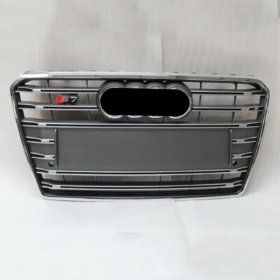 S7 Style Chrome Ring Strip Front bumper Radiator Grille For Audi A7 S7 2012-2015 - Image 1 of 2