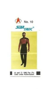 German Fleer Bubble Gum Star Trek Next Generation Sticker #10 - Geordi LaForge  - Picture 1 of 1