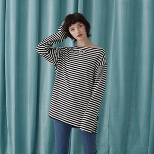 lazy oaf betty boop long sleeve striped t-shirt size small/medium sold out rare - Picture 1 of 7