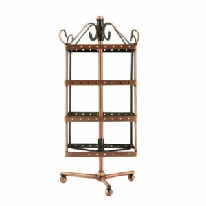 4-Tier Large Rotating Revolving Earring Jewellery Displays Rack Stand Hanger - Picture 1 of 6