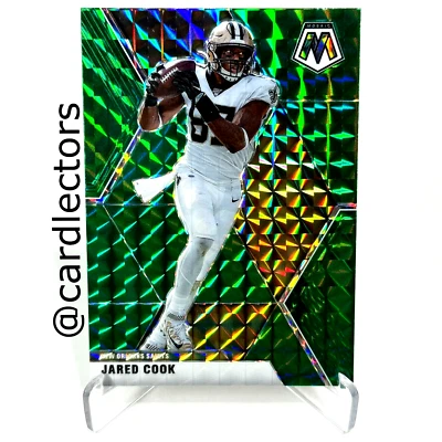 2020 Panini Mosaic Football JARED COOK #145 Green Mosaic PRIZM Parallel SAINTS - Image 1 of 2
