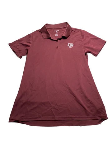 Texas A&M Women's polo Size Medium short sleeve aggies burgundy Cover