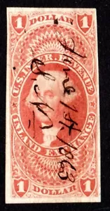US R69a ~ $1 Inland Exchange ~ Used F-VF! - Picture 1 of 3