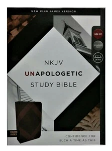 Thomas Nelson NKJV Unapologetic Bible; Mahogany Leather Soft Index; 8.9 Point - Imagen 1 de 6