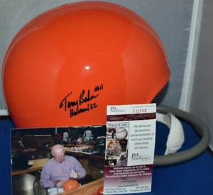 TERRY BAKER SIGNED OREGON ST BEAVERS 1 BAR FULL SIZE REP HELMET HEISMAN 1962 JSA - Picture 1 of 9