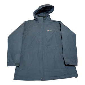 Berghaus Jacket Womens Uk 14 Blue Goretex Performance Shell Hooded Rain Coat - Picture 1 of 10
