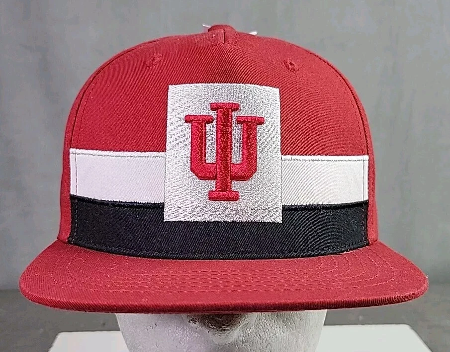 Sombrero de la Universidad de Indiana IU Hoosiers Correa Dos Rayas 3D Logo Gorra Foto 1 de 4
