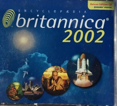 encyclopedia britannica 2002 Dlx Edition PC CD-3 Disc Set-TESTED-RARE-SHIPS N 24 - Image 1 of 4
