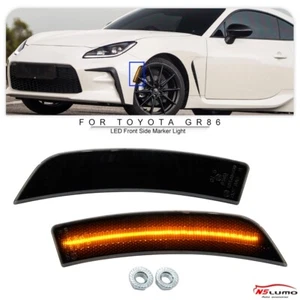 JDM Smoked Full LED Amber Side Marker Lights For 2022-up Toyota GR86 Subaru BRZ - Bild 1 von 12