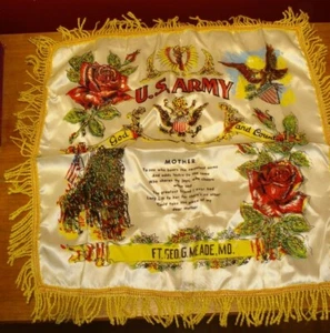 Vintage Army Pillow Fort Meade - Never Used! - Picture 1 of 10