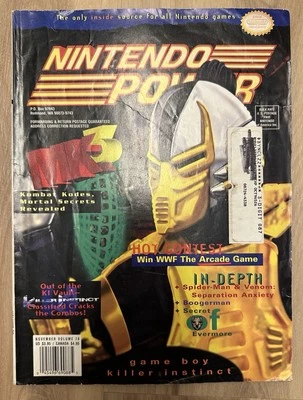 Vintage Nintendo Power Magazine Volume 78 Mortal Kombat 3 Donkey Kong Poster VTG - Image 1 of 3