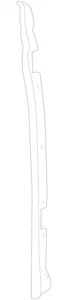 Genuine GM Driver Side Front Door Front Auxiliary Weatherstrip 23189575 - Picture 1 of 3