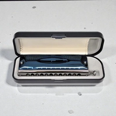 Хроматическая губная гармоника SUZUKI G-48 с 12 отверстиями 48 тонов грегуар марет подпись Япония - Изображение 1 из 4