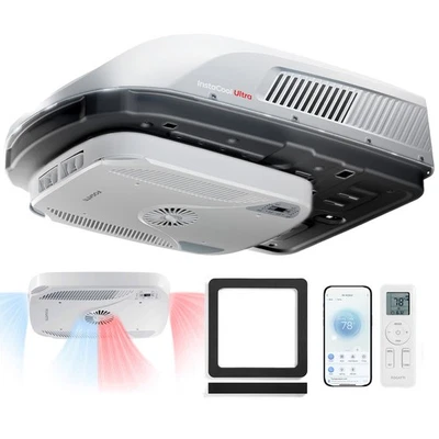 RV Air Conditioner 16000BTU Heat Pump Rooftop AC Unit Ultra Quiet Wifi+Remote - Image 1 of 4