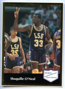 1991 Sports Educational Shaquille O'Neal #7 Tigers Shaq RC - Picture 1 of 2