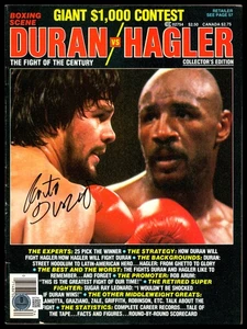 Roberto Duran Autographed Signed Magazine Beckett BAS QR #BM37864 - Picture 1 of 3
