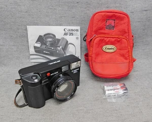 Canon AF35ML 35mm Film Camera w/Case Clean Tested Working No Film Developed - Picture 1 of 19