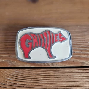 Limited Run 1/1000 Enamel And Pewter Grizzlies Grizzly Bear Products Belt Buckle - Picture 1 of 7