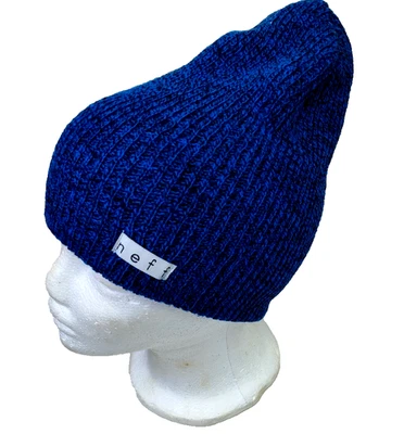 NEFF Puño Gorro Toque Adulto Talla Única Azul Tejido 100% Acrílico Snowboard Nieve Esquí Foto 1 de 4